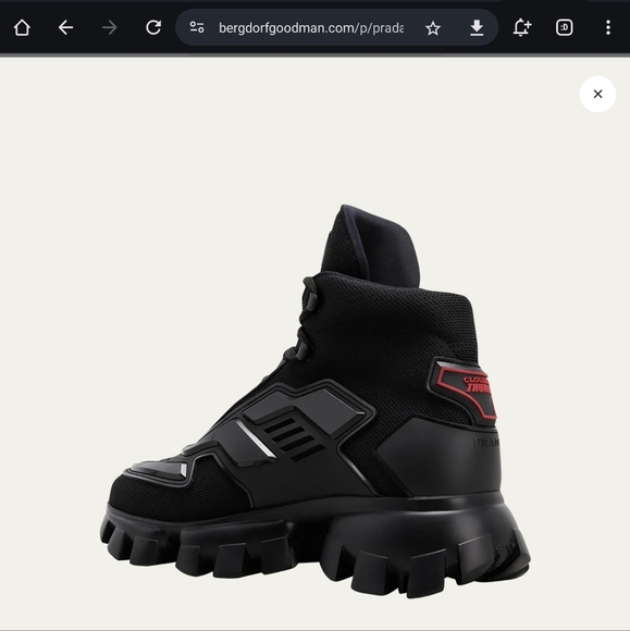 Authentic Prada Cloud ThunderBust High Top Sneakers - Picture 6 of 9